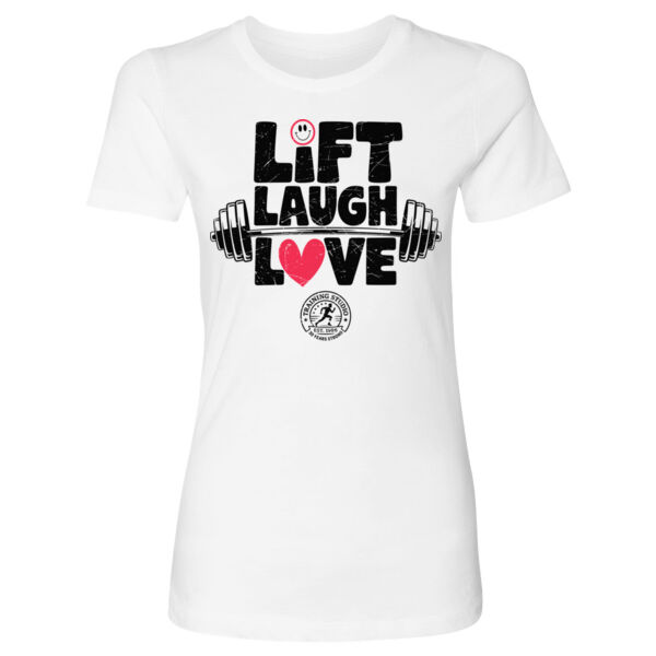 LIFT LAUGH LOVE - WOMEN'S FITTED T-SHIRT Thumbnail