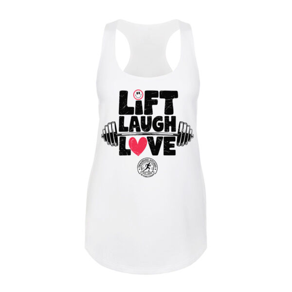 LIFT LAUGH LOVE - WOMEN'S FITTED TANK TOP Thumbnail
